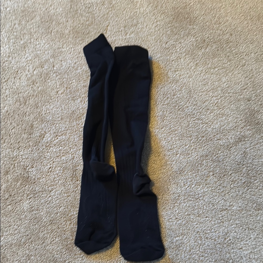 Black Knee-High Socks